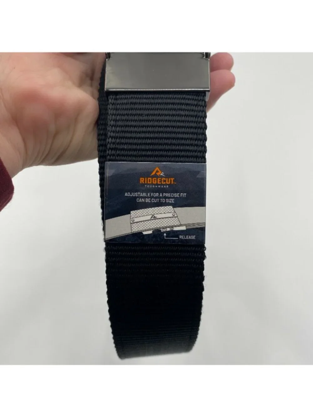 Ridgecut Men's Nylon Web Ratchet Belt Black sz L/38-40 Finish 2776-001